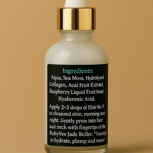 My RubyVee Seamoss Facial Elixir- Age-Defying Hydration