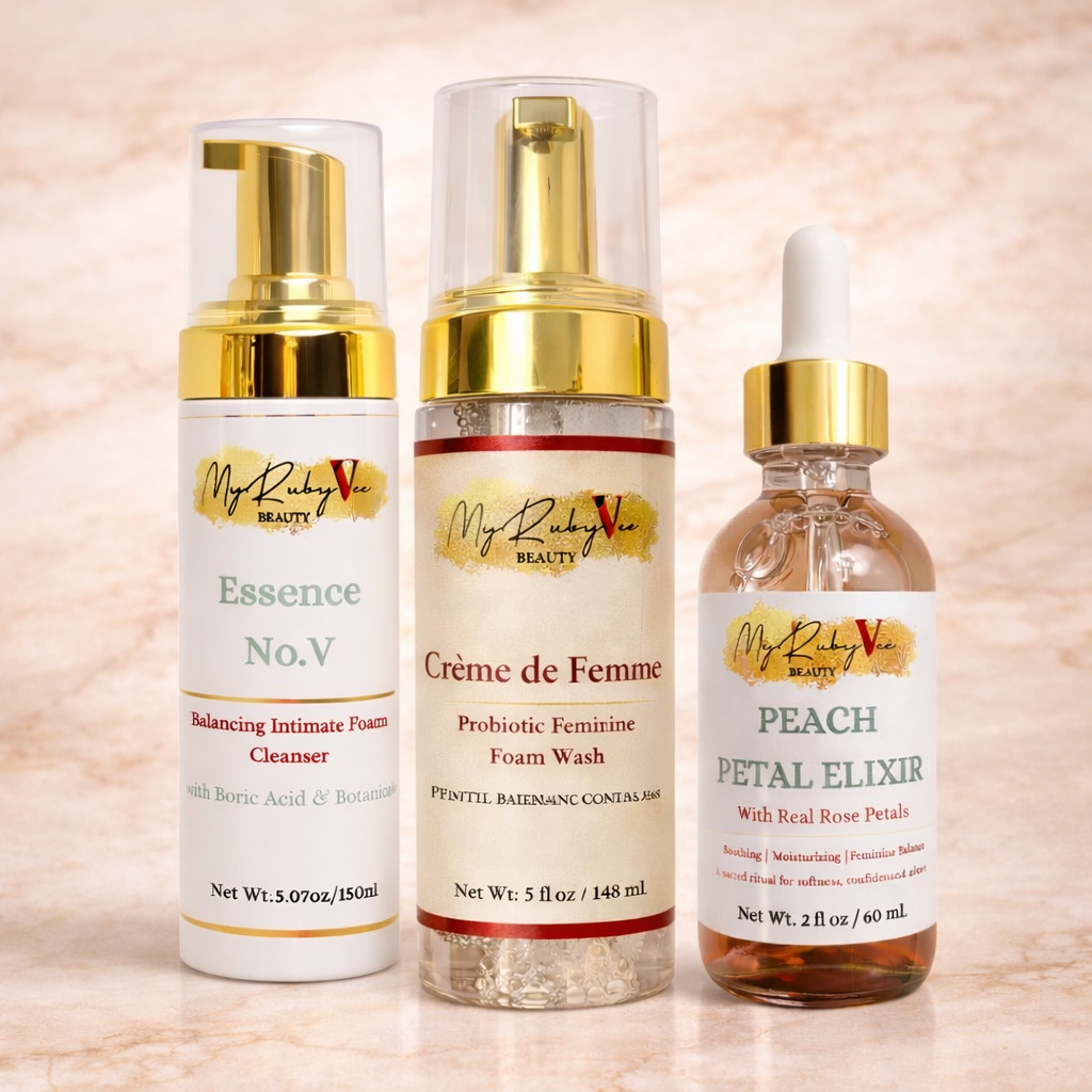 The Feminine Glow Trio™ – Cleanse, Balance & Nourish Ritual