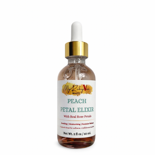 Peach Petal Elixir – Soothing Oil with Real Rose Petals